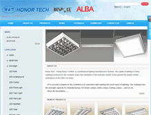 Tablet Screenshot of honortechlighting.com